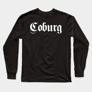 Coburg written with gothic font Long Sleeve T-Shirt